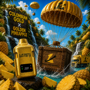 Leafy Colombian Gold × Golden Pineapple Sativa | Narco Edition Disposable